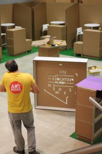 arquitectura efímera cartón artboxes