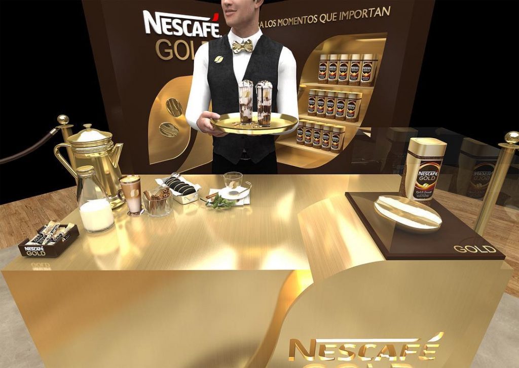 MONTAJE Y FABRICACION EXPOSITOR NESCAFE GOLD ARTBOXES