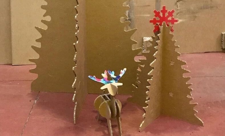 Diseño de cartón Navidad